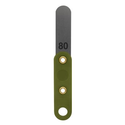 Søgerblad 0,80 mm med plastik håndtag (oliven grøn)